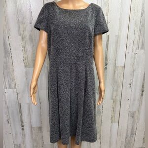 Musette‎ Plus Size Gray Tweed Dress